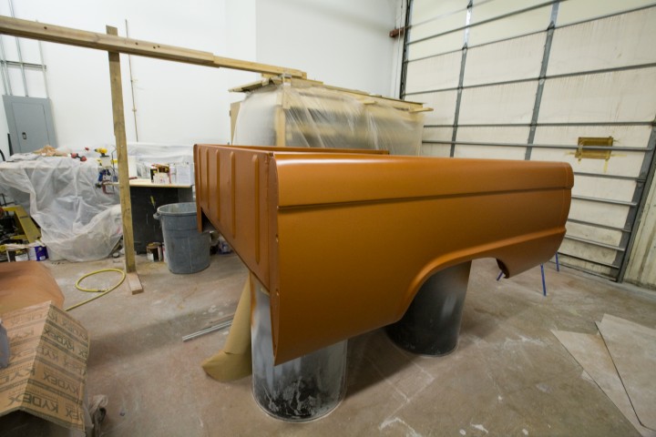 Bed painted for a 66 custom F100